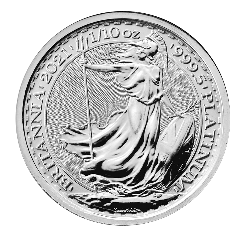 Image for 1/10 oz Platinum Britannia Coin (2021) from TD Precious Metals